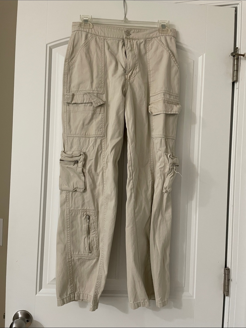 Ladies wide leg cargo pants